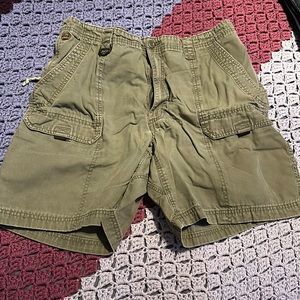 Grey/green size 38 cargo shorts